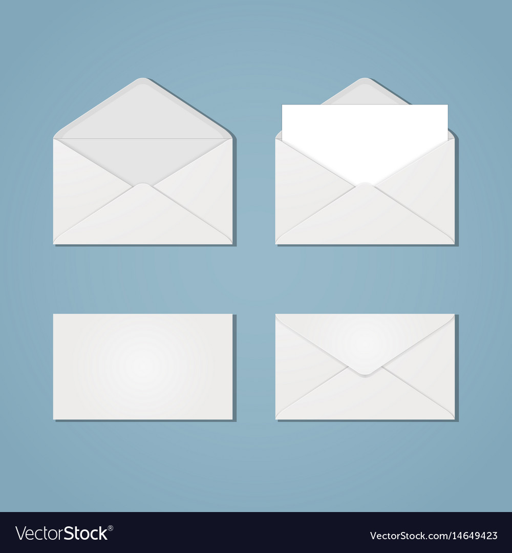 Set of envelope forms Royalty Free Vector Image