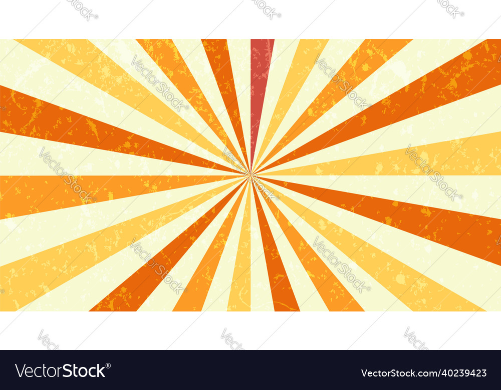 Sunburst or sun burst retro background ray