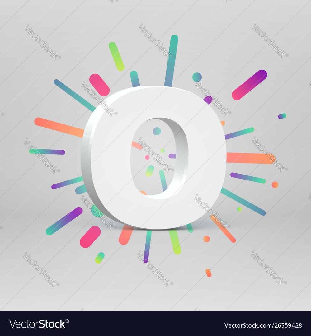 3d character from a fontset with colorful vector image 3d character from a fontset with colorful