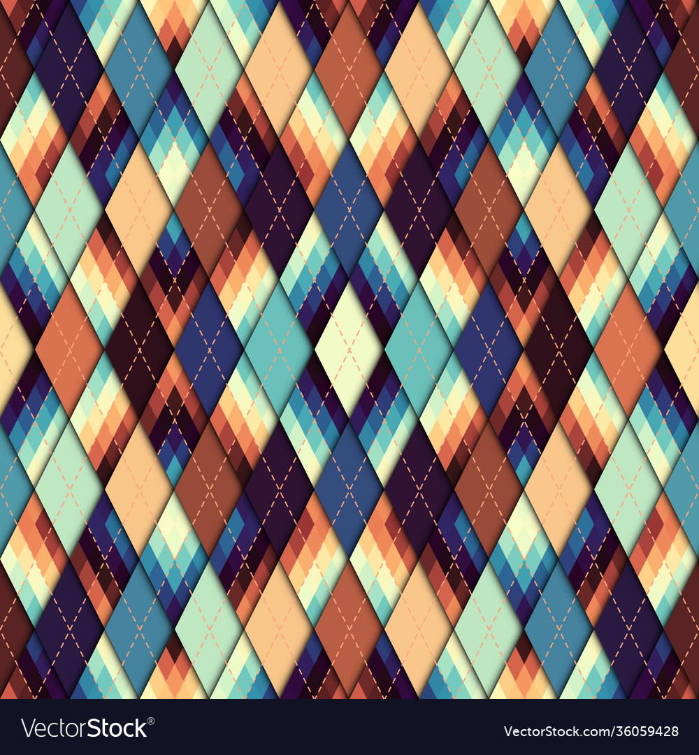 Argyle seamless pattern background vector image Argyle seamless pattern background