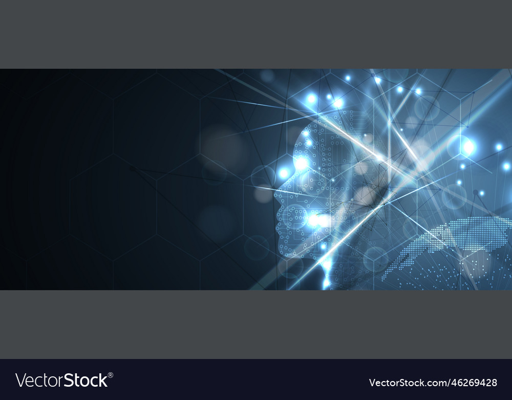 Artificial intelligence technology web background