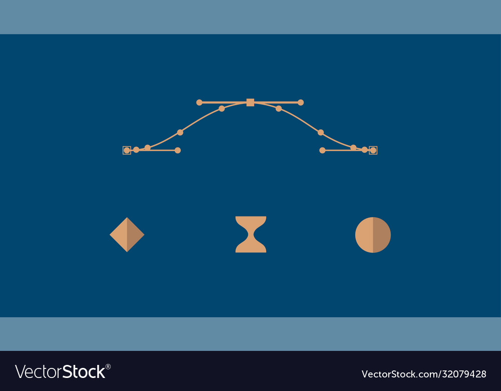 Keyframe essentials in after effects easy ease Vector Image