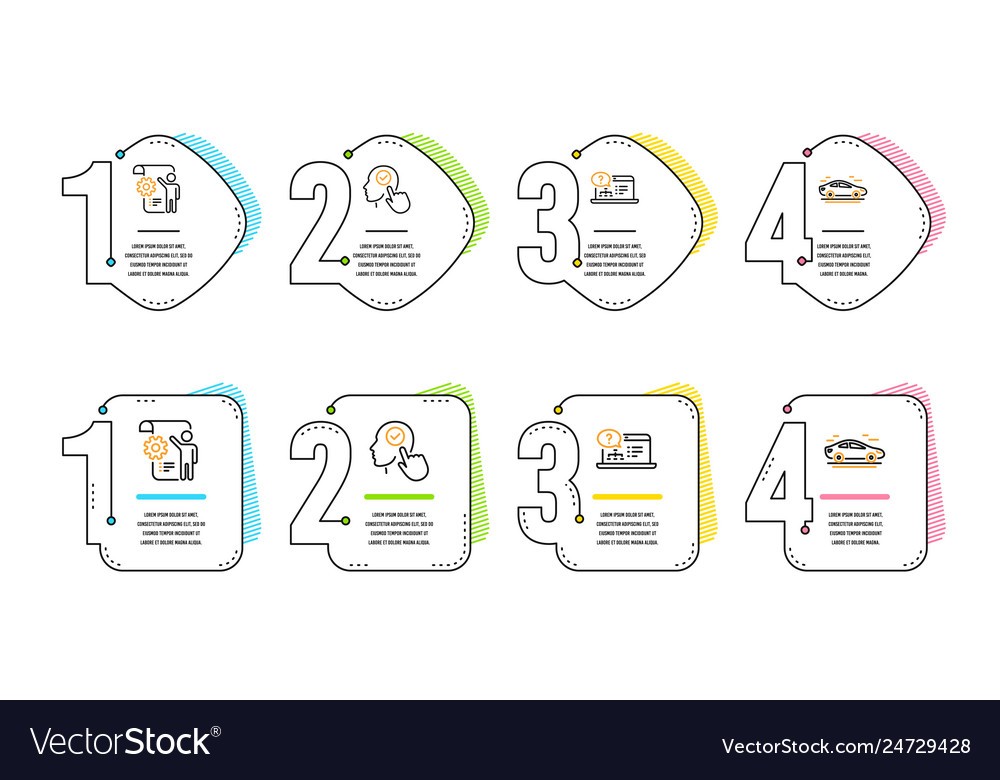 Select user online help and settings blueprint Vector Image Select user online help and settings blueprint