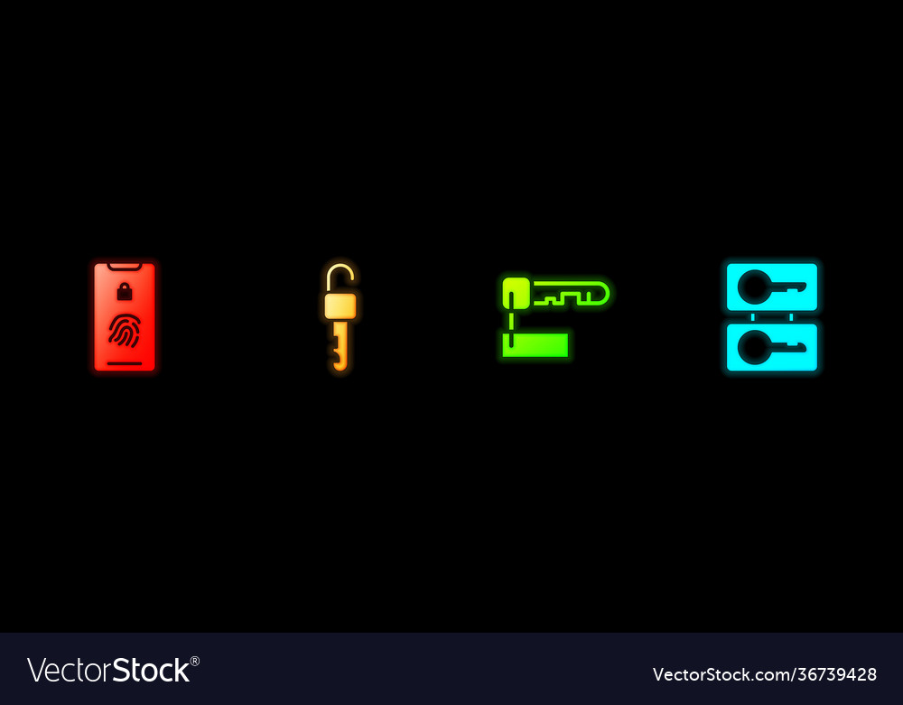 Set mobile with fingerprint scan unlocked key