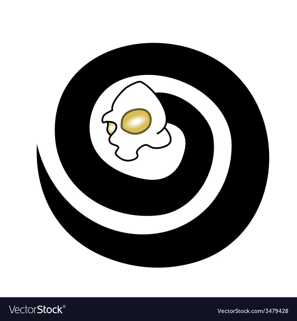 Strange dark snake form spirit Royalty Free Vector Image