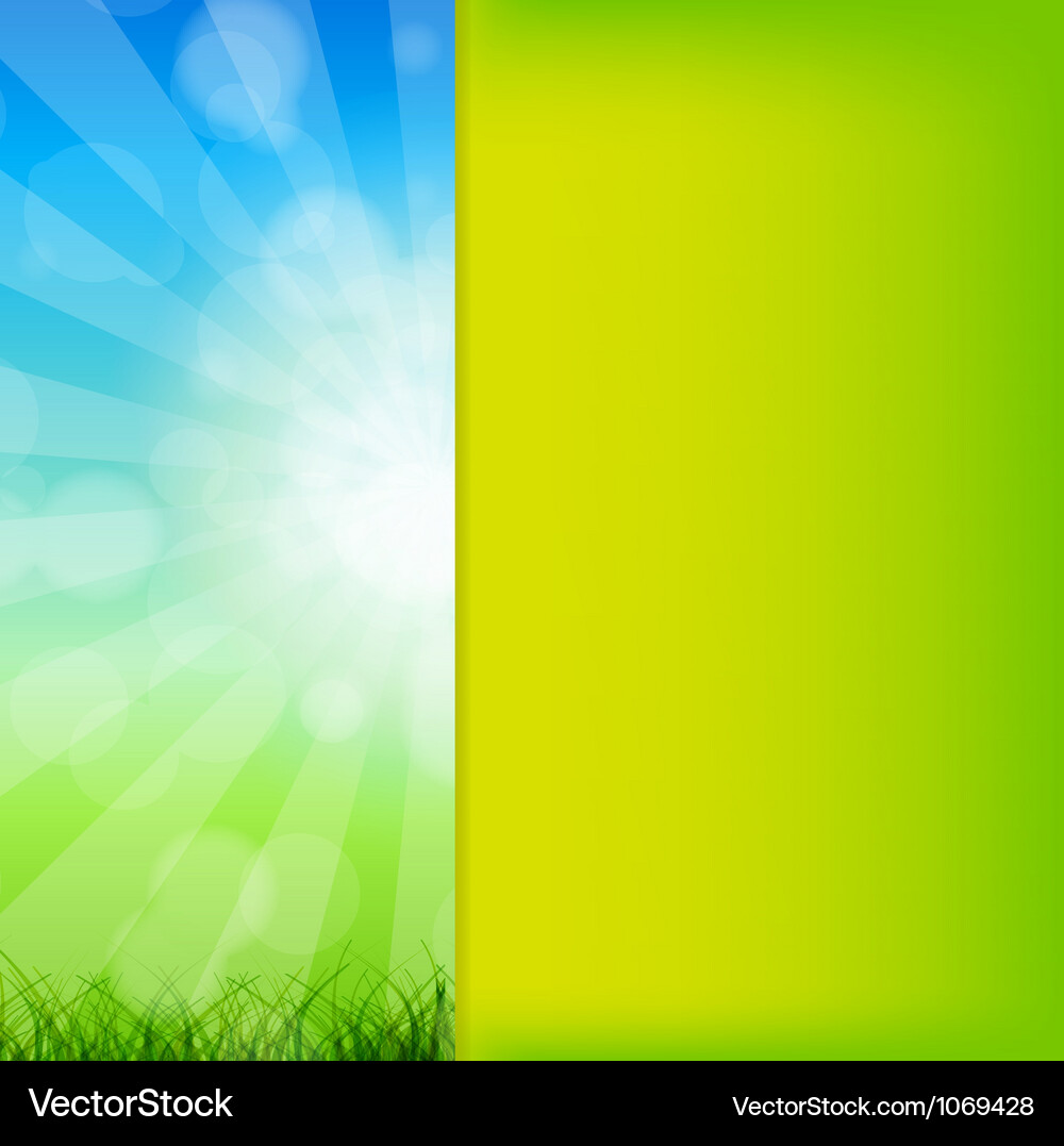 Summer abstract background with grass Royalty Free Vector