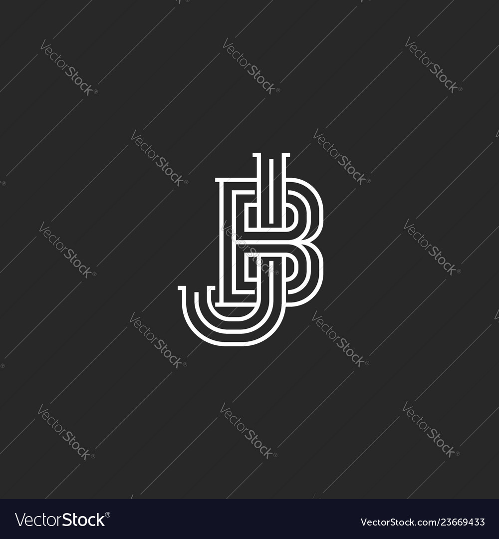 Bj Logo Stock Vector (Royalty Free) 605090150 | Shutterstock