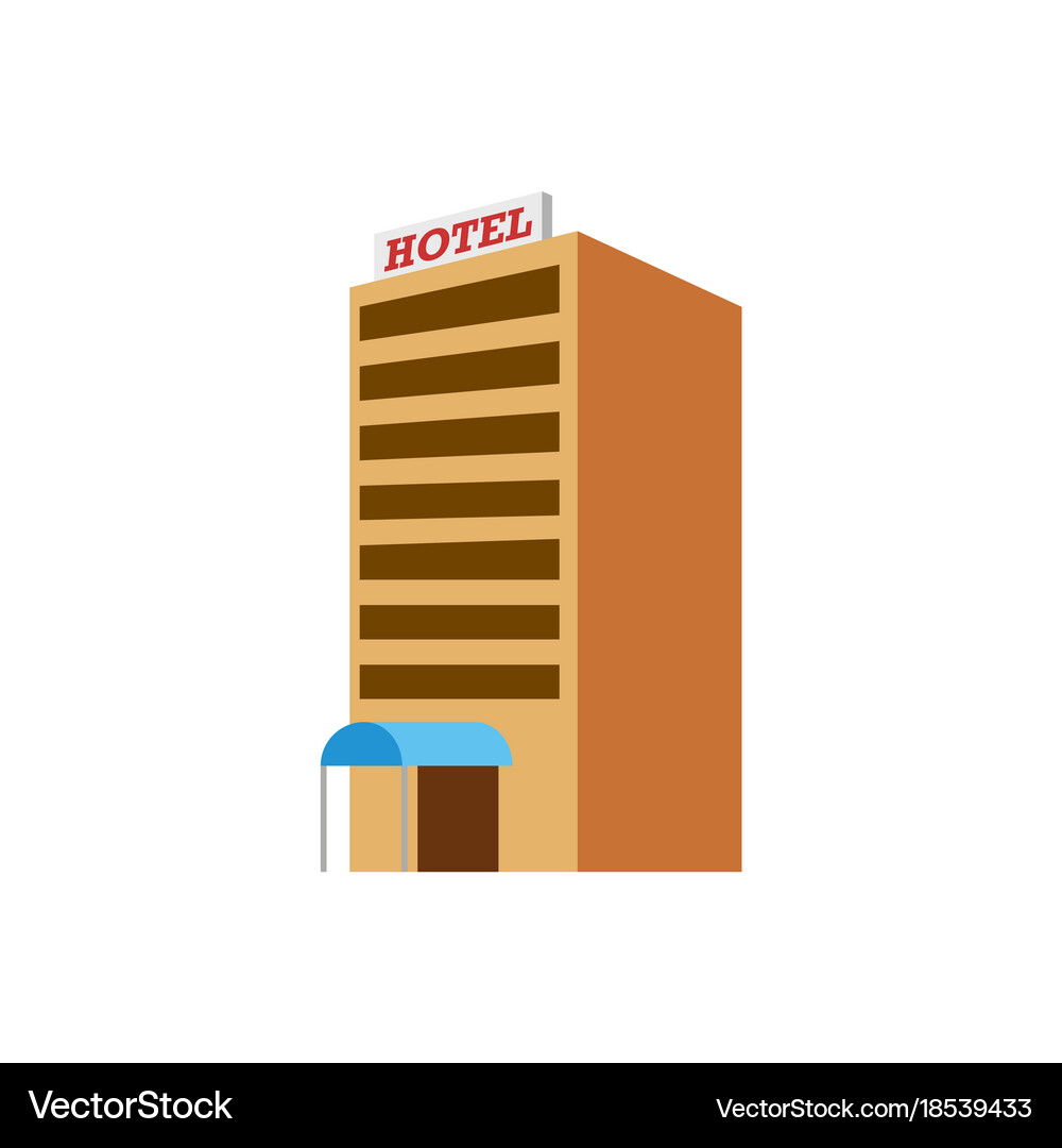 Hotel isometric Royalty Free Vector Image - VectorStock