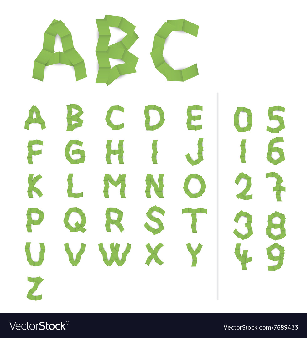 Paper alphabet letters