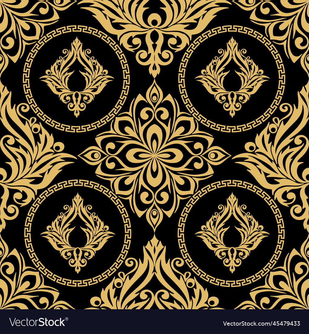 Seamless graphic pattern tile with abstract