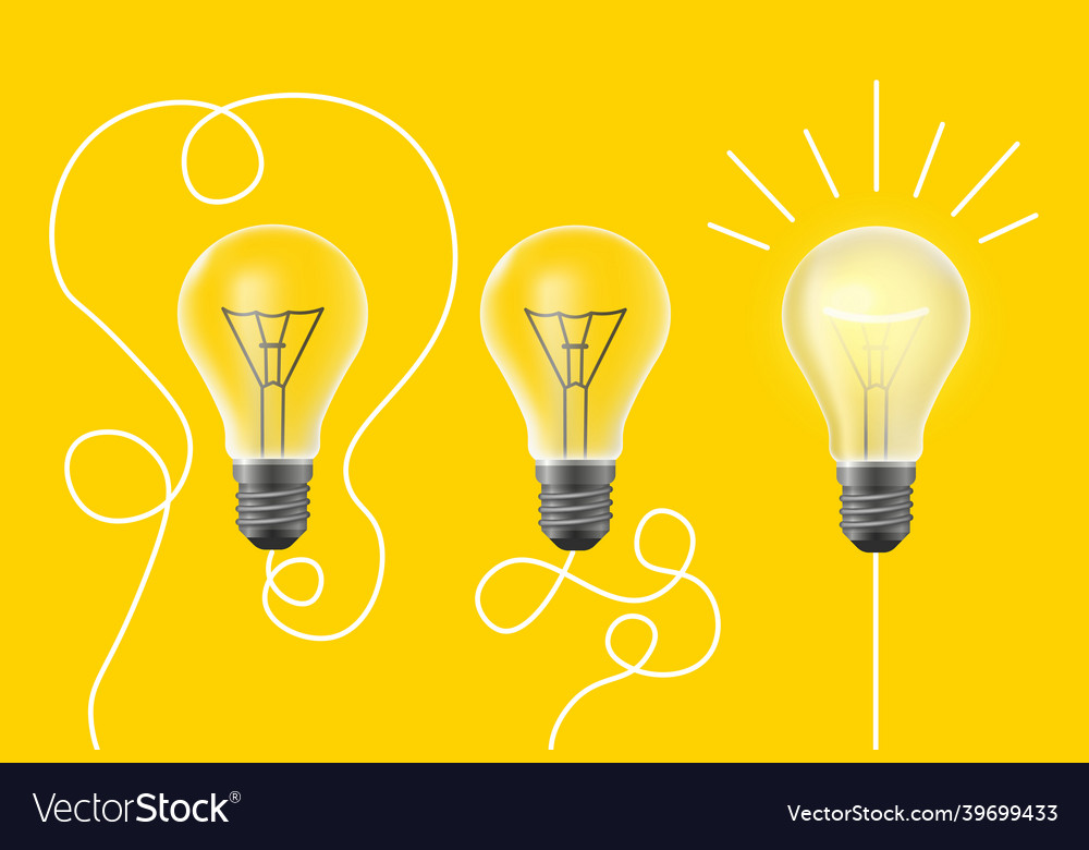 Simplifying problems for new idea concept vector image Simplifying problems for new idea concept