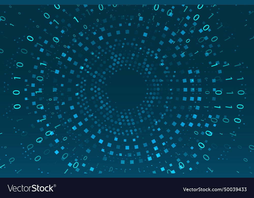 Stream of encoded data vector image Stream of encoded data