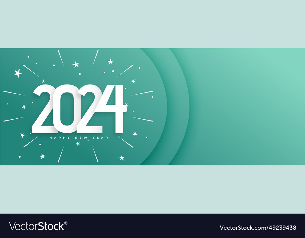 2024 new year party invitation banner Royalty Free Vector