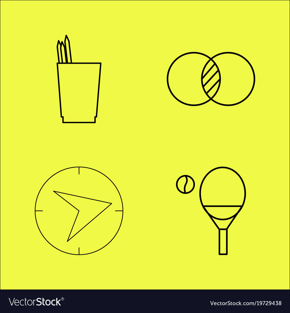 Essential linear icon set