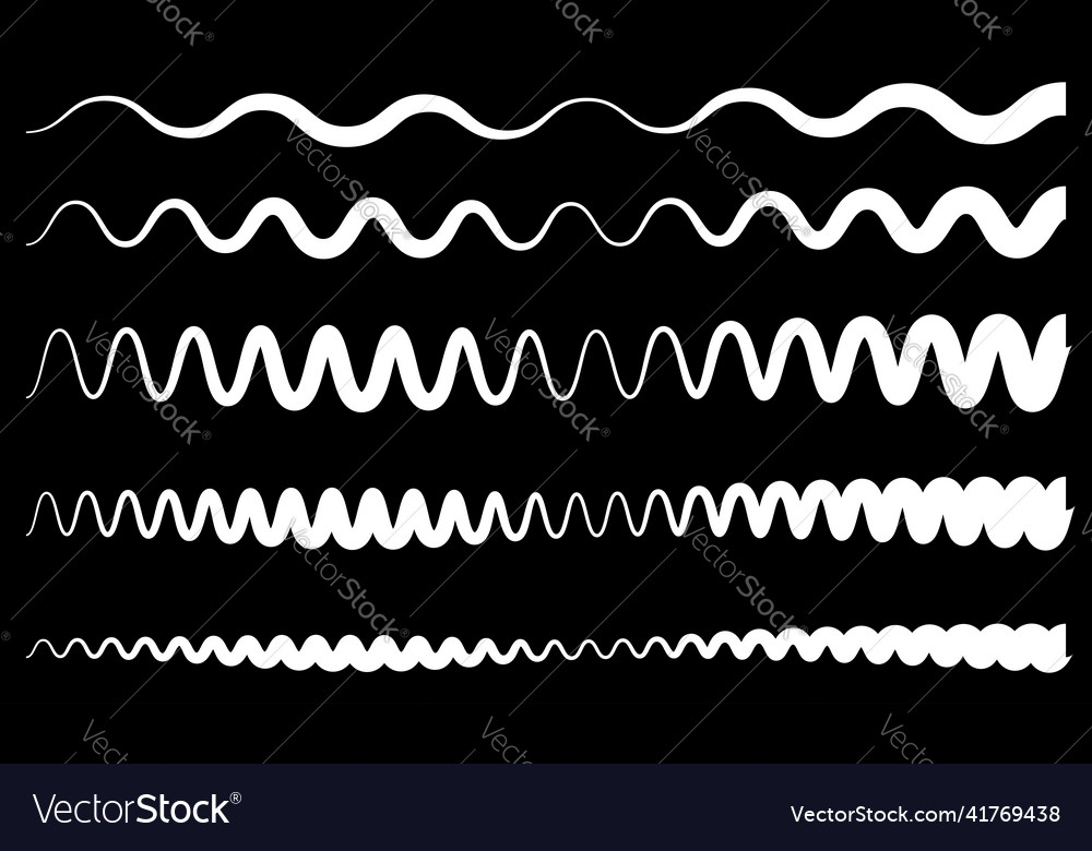 Line stripe element with distorted deformed effect Vector Image Line stripe element with distorted deformed effect