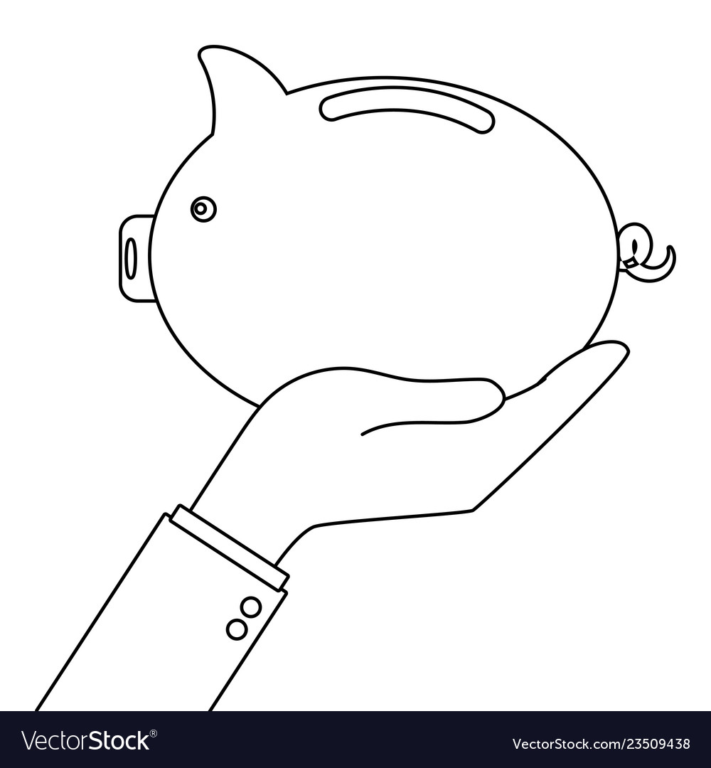 Piggy saving icon