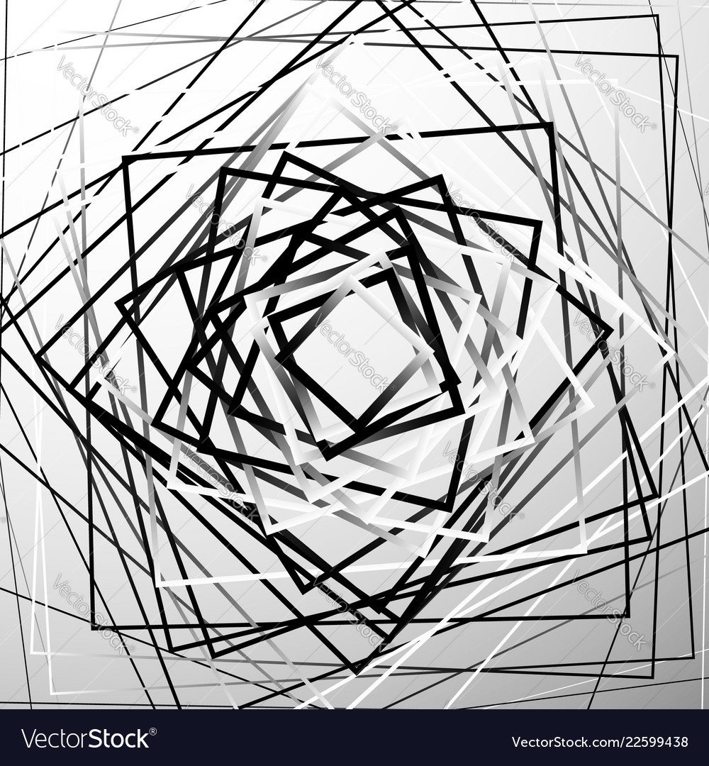 Random chaotic squares abstract geometric element vector image Random chaotic squares abstract geometric element