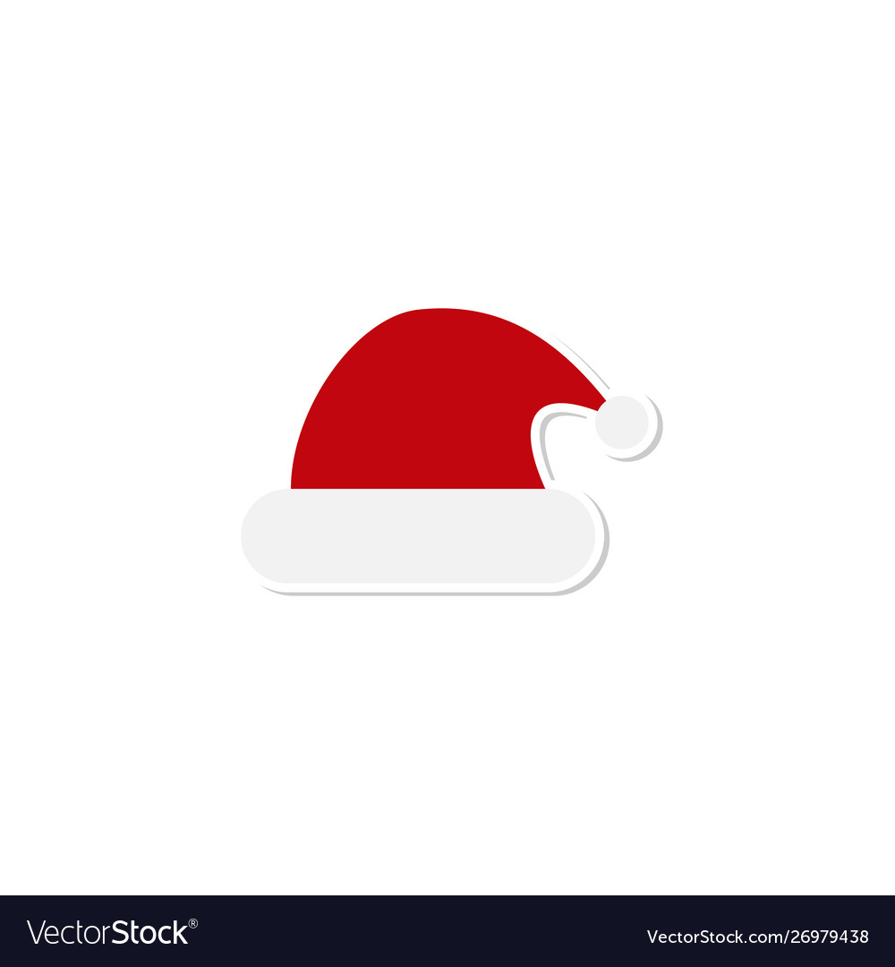 Santa hat icon red