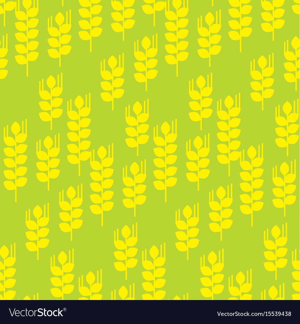 Seamless pattern with wheat ears