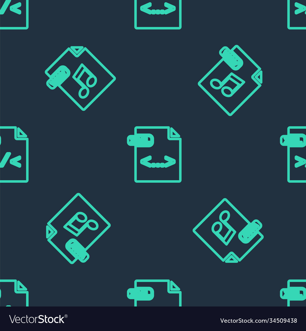Zeile xml Dateidokument wav und xsl Vector Image Zeile xml Dateidokument wav und xsl