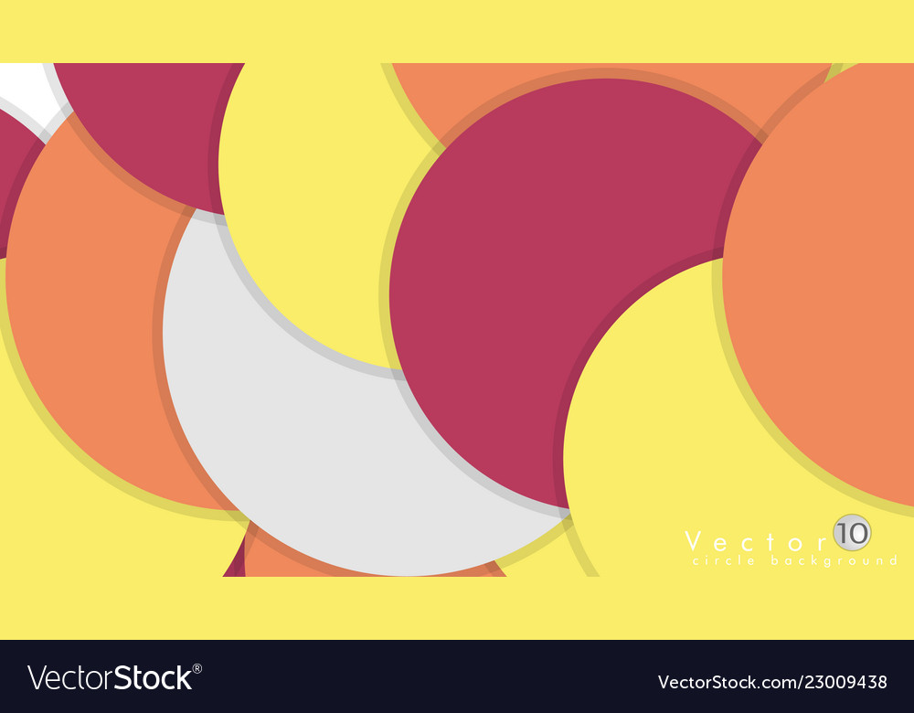 Simple and colorful circles background design