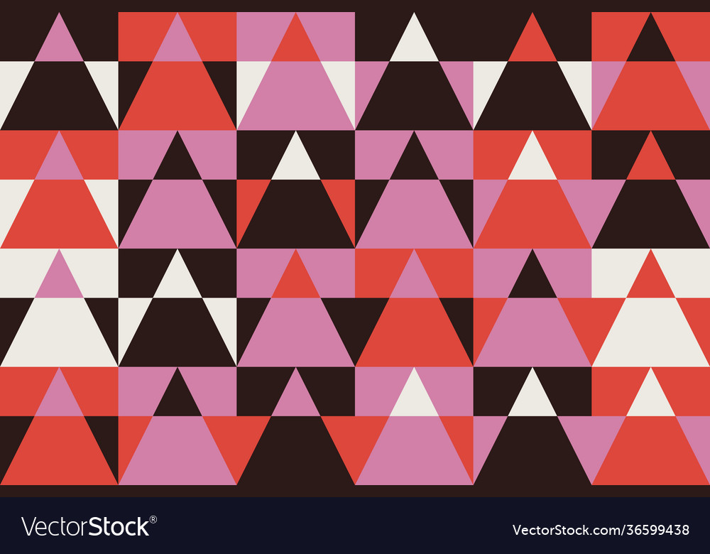 Triangle abstract pattern design vector image Triangle abstract pattern design