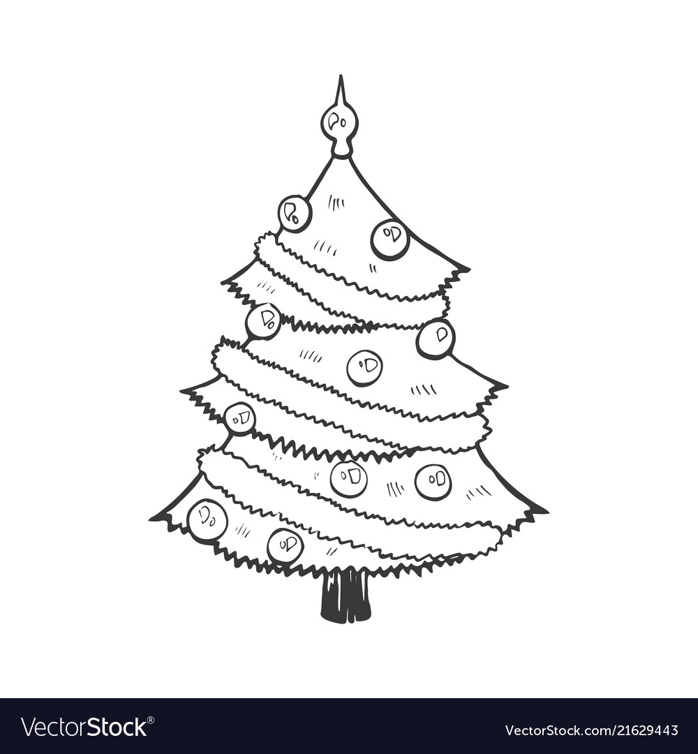 Christmas symbol doodle Royalty Free Vector Image