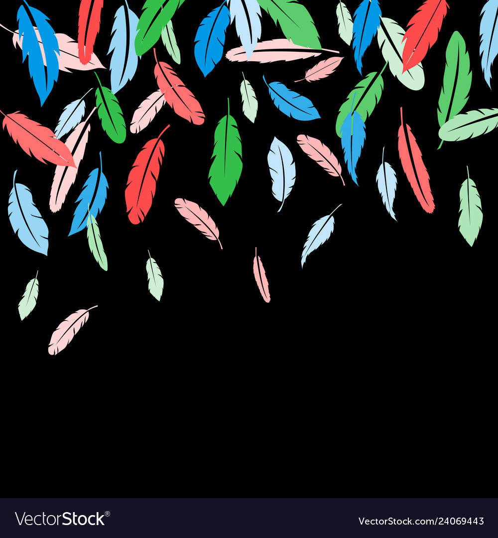 Feather background print