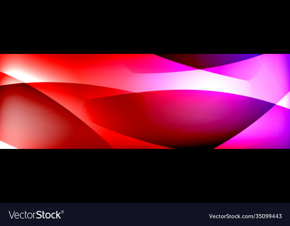Fluid gradient neon color waves abstract vector image Fluid gradient neon color waves abstract