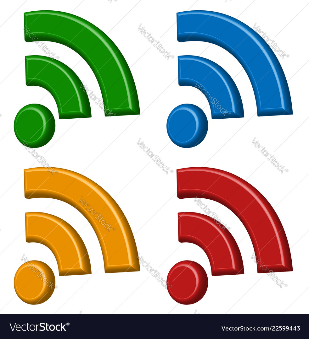 Signal wireless connection wifi internet vector image Signal wireless connection wifi internet