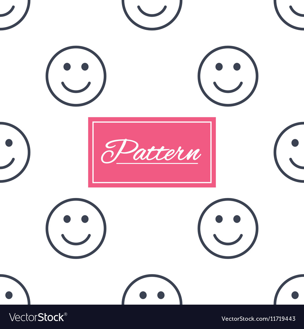 Smile lines seamless pattern