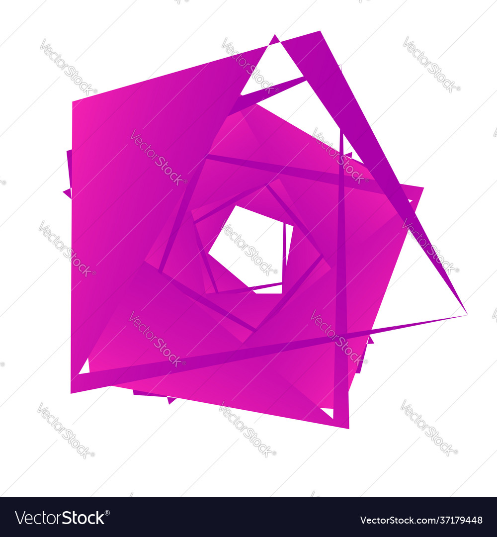 Abstract edgy angular design element geometric