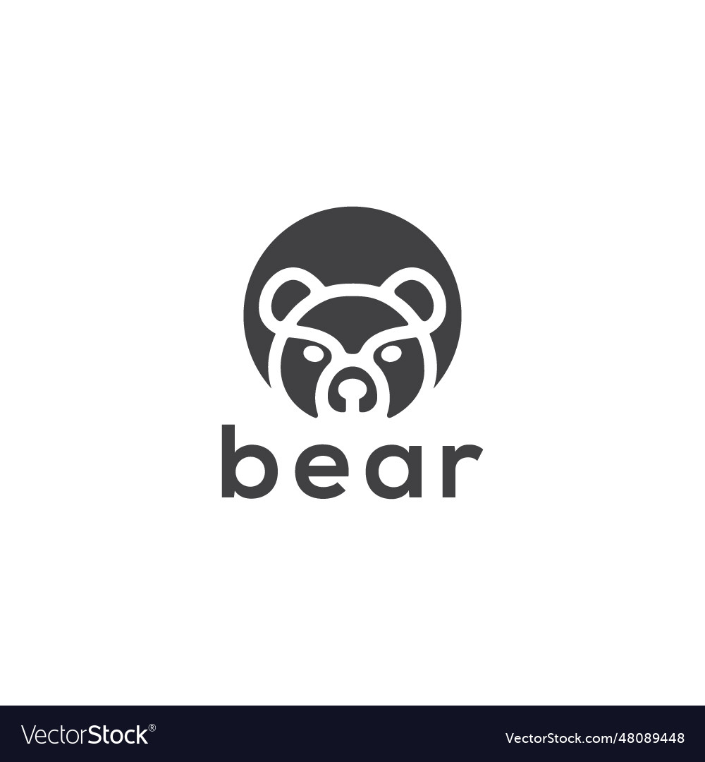 Bear logo Royalty Free Vector Image - VectorStock