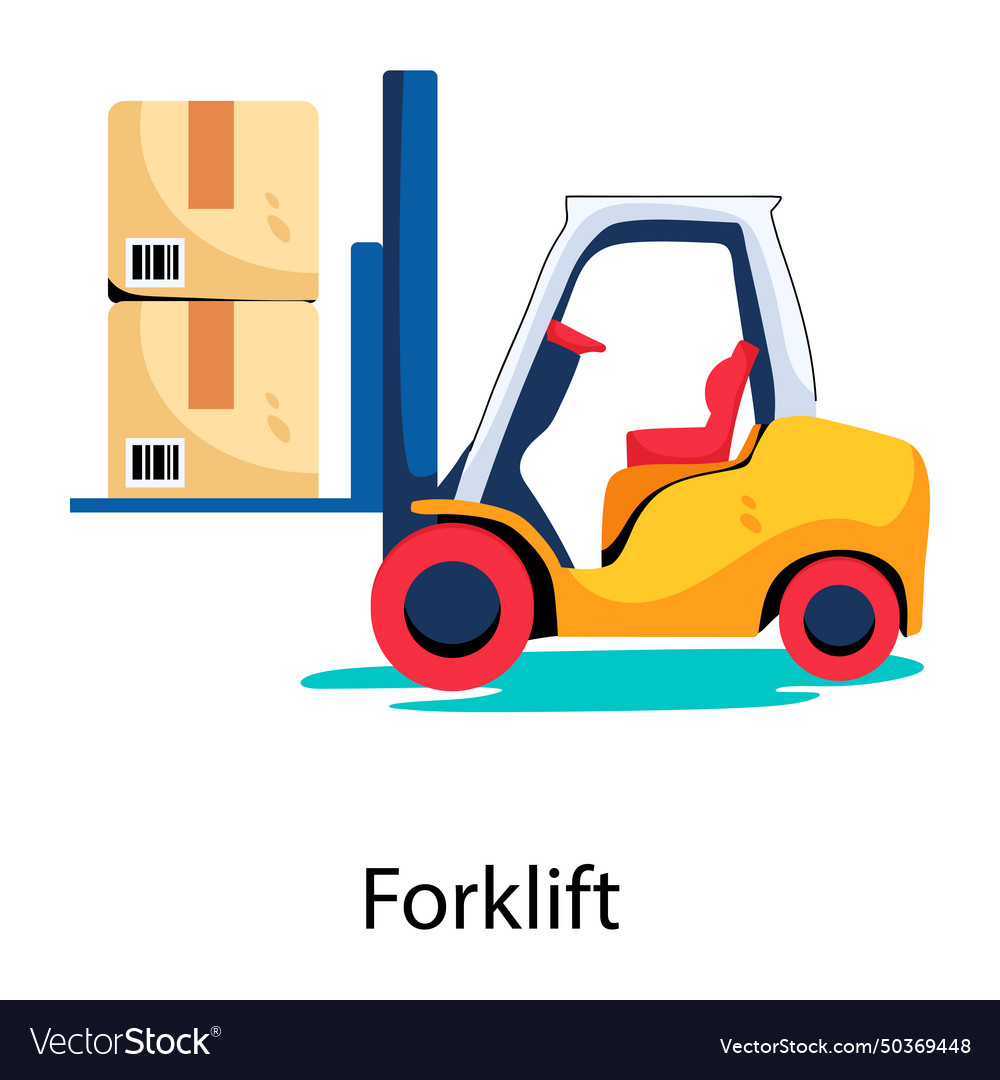 Forklift Royalty Free Vector Image - VectorStock