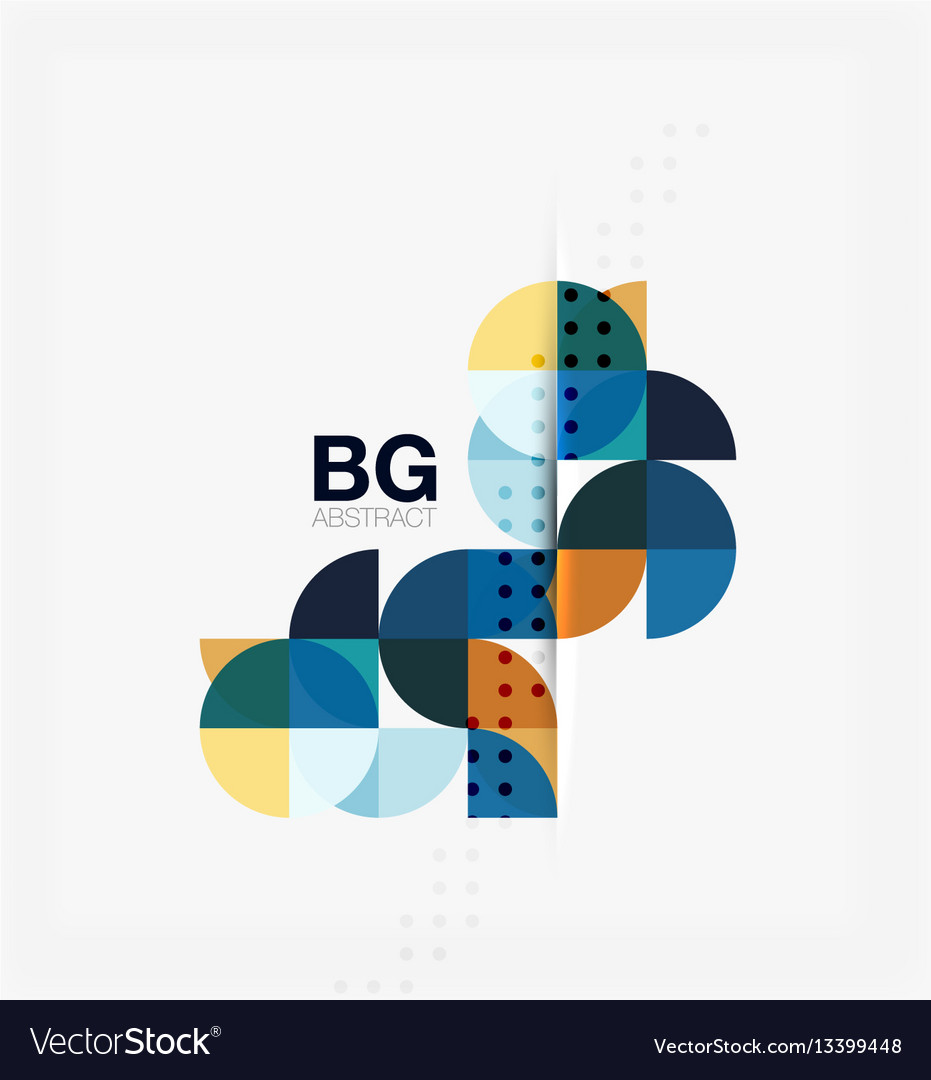 Minimalistic circle composition background vector image Minimalistic circle composition background