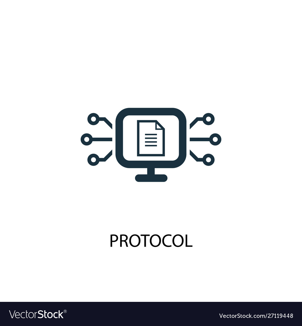 Protocol icon simple element