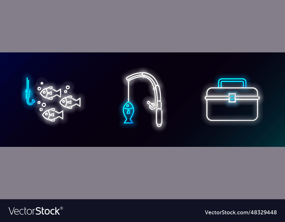 Set line case or box container for wobbler vector image Set line case or box container for wobbler