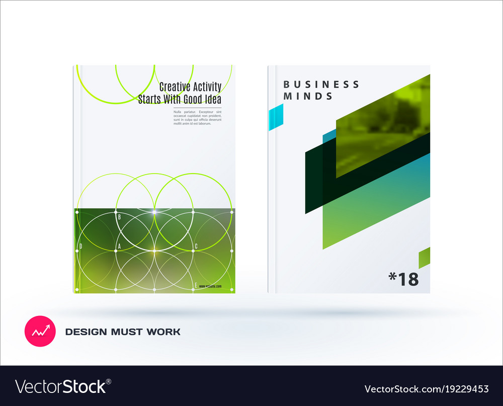 Abstract design of business template