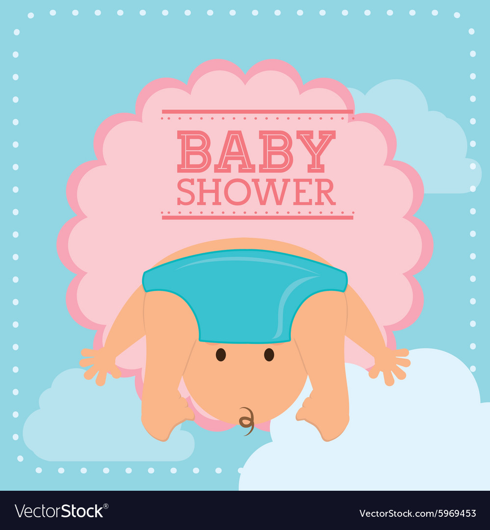 Baby shower design Royalty Free Vector Image - VectorStock