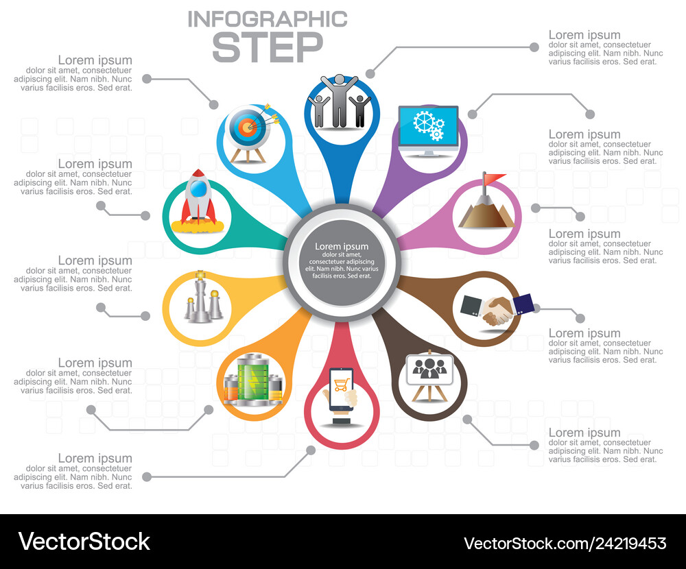 Business infographic template data visualization Vector Image
