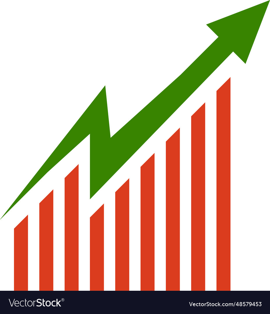 Candlestick chart stock exchange trading Vector Image