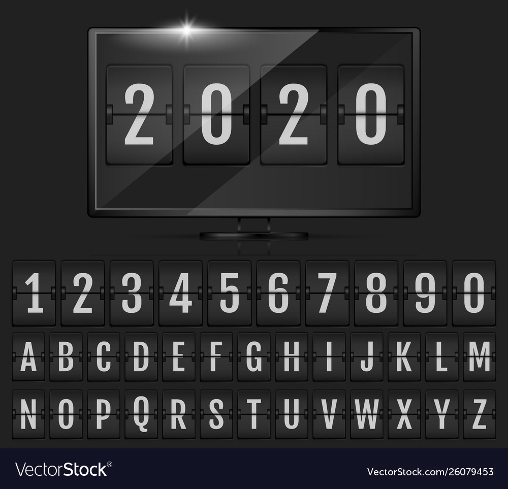 Flip Countdown Year Timer
