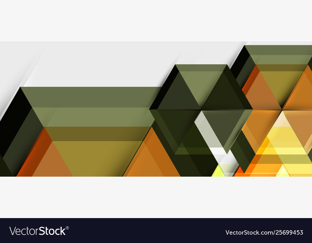 Geometric triangle and hexagon abstract background Vector Image Geometric triangle and hexagon abstract background