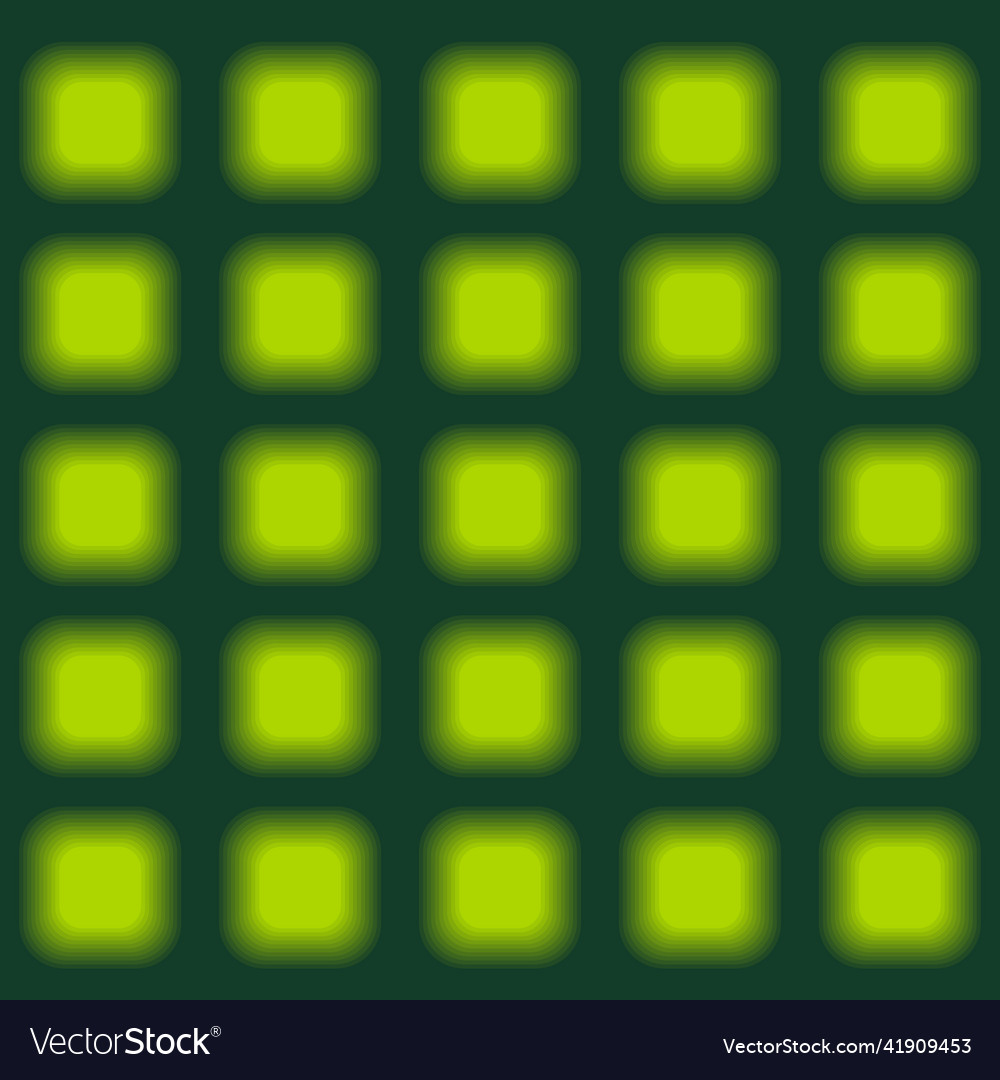 Green square button pattern