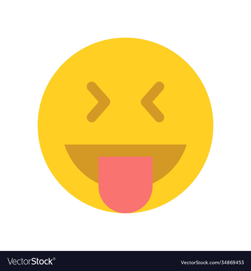 Happy yellow emoji face Royalty Free Vector Image