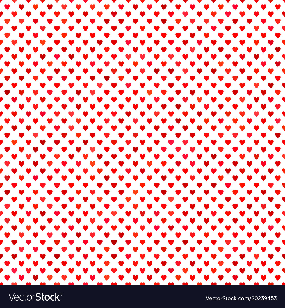 Seamless red heart background pattern design