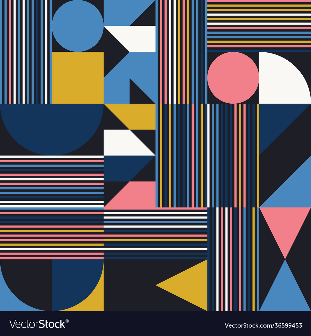 Striped abstract pattern design vector image Striped abstract pattern design