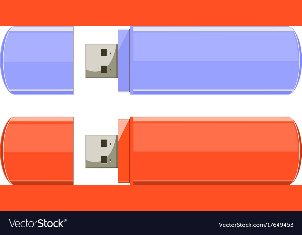Usb flash memory isolated on the white background