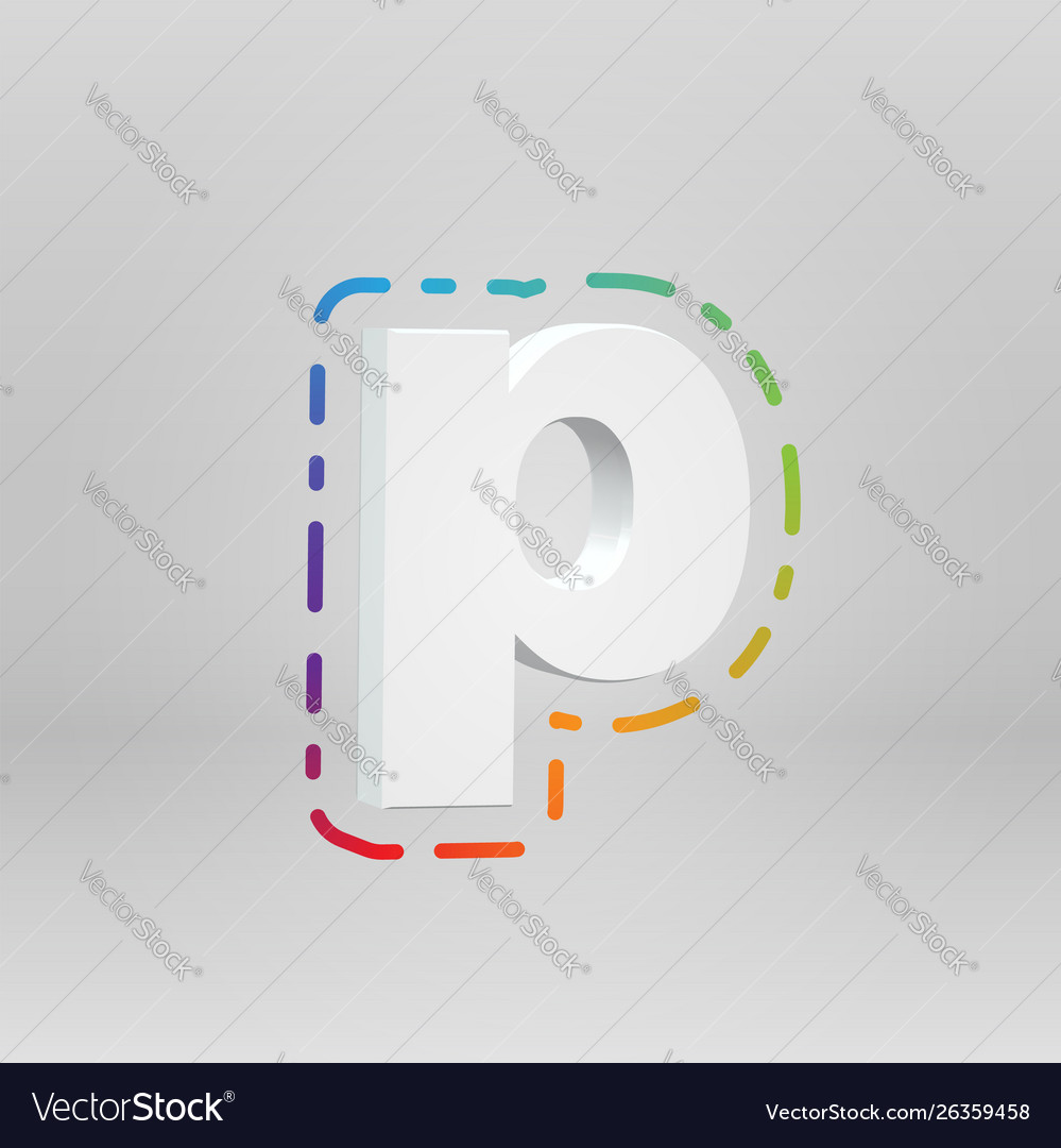 3d character from a fontset with colorful vector image 3d character from a fontset with colorful