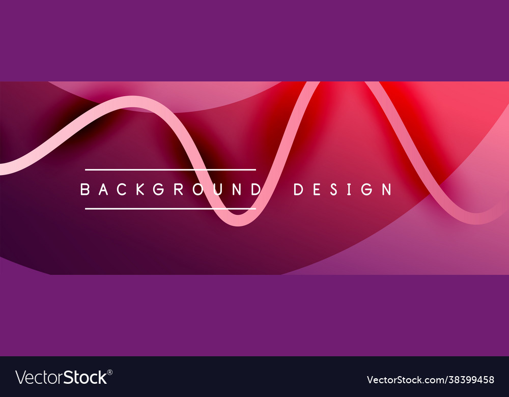 Abstract gradient background with wave line